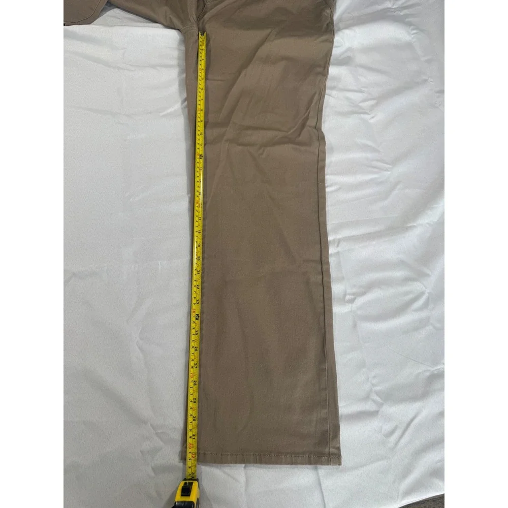 RSQ Mens New York Slim Straight Chino Pants 40x32 Khaki Casual Comfort Preppy